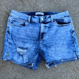Zenana Distressed Denim Shorts - XL
